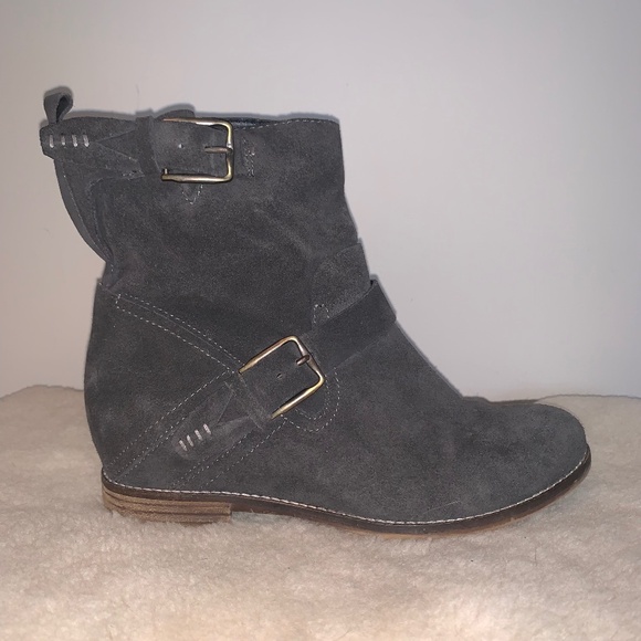 Dolce Vita Prestley Wedge Boots Suede Leather 9.5 - Picture 1 of 11